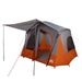 Tent 5-persoons waterdicht grijs en oranje