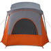 Tent 5-persoons waterdicht grijs en oranje
