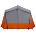 Tent 5-persoons waterdicht grijs en oranje