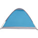 Koepeltent 4-persoons waterdicht blauw