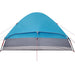 Koepeltent 4-persoons waterdicht blauw