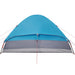 Koepeltent 6-persoons waterdicht blauw