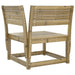 Tuinhoekbank 73x73x78 cm geïmpregneerd grenenhout
