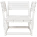 Tuinstoel massief grenenhout wit