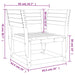 Tuinstoel massief grenenhout wit