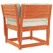Tuinhoekbank met kussens 73x73x78 cm grenenhout wasbruin