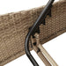Ligbed met kussens 114x205x73 cm poly rattan beige