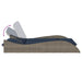 Ligbed met kussens grijs 114x205x73 cm poly rattan