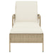 Ligbed met kussen 63x200x81 cm poly rattan beige