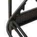 Verstelbare zonnebank met 3 posities poly rattan Zwart
