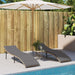 Ligbed met kussen 55x199x50 cm poly rattan beige