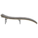 Ligbed met kussen 55x199x50 cm poly rattan beige
