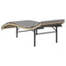 Ligbed met kussen 55x199x50 cm poly rattan beige