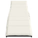 Ligbedden 2 st met tafel poly rattan zwart