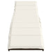 Ligstoelen 2 st met tafel poly rattan bruin