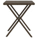 Ligstoelen 2 st met tafel poly rattan bruin
