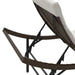 Ligstoelen 2 st met tafel poly rattan bruin