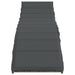 Ligbedden 2 st met tafel poly rattan grijs