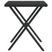 Ligbedden 2 st met tafel poly rattan zwart