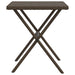 Ligstoelen 2 st met tafel poly rattan bruin