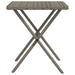 Ligbedden 2 st met tafel poly rattan grijs