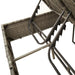 Ligbed 2-persoons met kussens en parasol poly rattan lichtgrijs