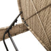 Ligbed 2-persoons met kussens poly rattan beige