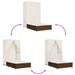 Ligbed tweepersoons met dak en gordijn poly rattan bruin