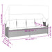 Ligbed met luifel en kussens poly rattan bruin