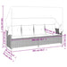 Ligbed met luifel en kussens poly rattan bruin