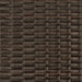 Ligbed met kussens poly rattan bruin