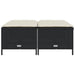 Tuinkrukken met kussens 4 st poly rattan zwart