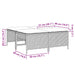 Tuinkrukken met kussens 4 st poly rattan beige