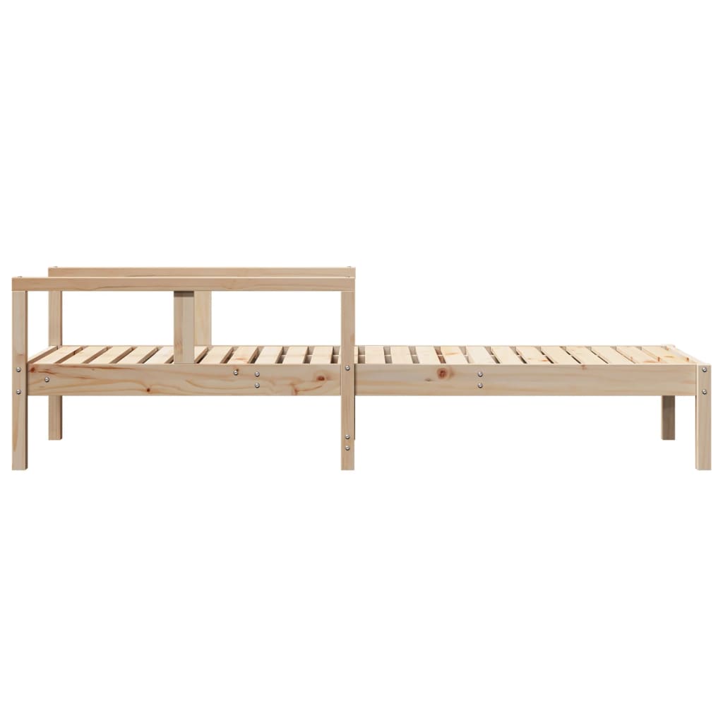 Ligstoel 199,5x62x55 cm massief grenenhout
