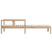 Ligstoel 199,5x62x55 cm massief grenenhout