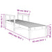 Ligstoel 199,5x62x55 cm massief grenenhout