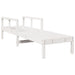 Ligstoel 199,5x62x55 cm massief grenenhout wit