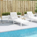 Ligstoel 199,5x62x55 cm massief grenenhout wit