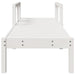 Ligstoel 199,5x62x55 cm massief grenenhout wit