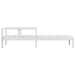 Ligstoel 199,5x62x55 cm massief grenenhout wit