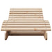 Ligbedden 2 st 205x60x31,5 cm massief grenenhout