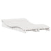 Ligbedden 2 st 205x60x31,5 cm massief grenenhout wit