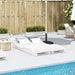 Ligbedden 2 st 205x60x31,5 cm massief grenenhout wit