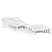 Ligbedden 2 st 205x60x31,5 cm massief grenenhout wit