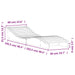 Ligbed 205x60x31,5 cm massief douglashout