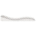 Ligbed 205x70x31,5 cm massief grenenhout wit