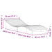 Ligbed 205x70x31,5 cm massief grenenhout wit