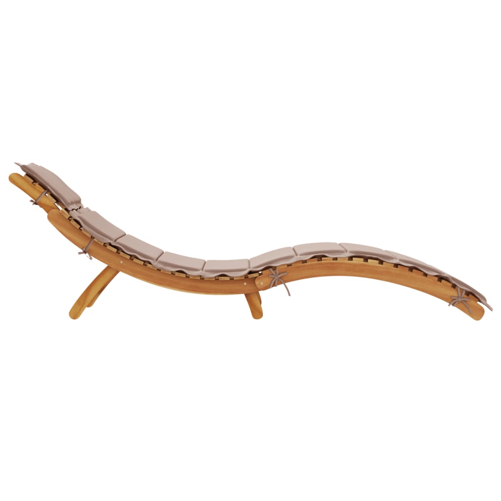 Ligbed Massief Acacia Hout Taupe