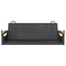 Schommelbank 109x62x40 cm poly rattan zwart