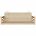 Schommelbank 109x62x40 cm poly rattan beige